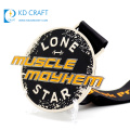 Großhandel personalisierte kundenspezifische Metall-Emaille-Adler-Logo versilberte Souvenir-Militärmedaille